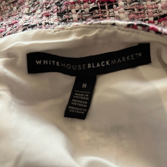 WHBM White House Black Market pink tweed skirt, size 8 - Picture 4 of 5